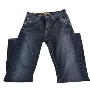Big Star pioneer boot cut jeans blue denim womens 33R 6929